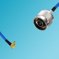 MMCX Male Right Angle to N Male Semi-Flexible Cable