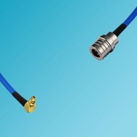 MMCX Male Right Angle to QMA Male Semi-Flexible Cable