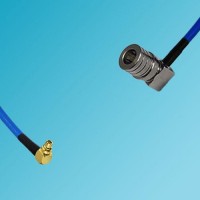 MMCX Male Right Angle to QMA Male Right Angle Semi-Flexible Cable