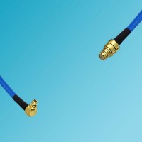 MMCX Male Right Angle to SMP Female Semi-Flexible Cable
