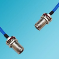 N Bulkhead Female to N Bulkhead Female Semi-Flexible Cable