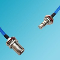 N Bulkhead Female to QMA Bulkhead Female Semi-Flexible Cable