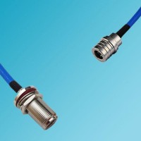 N Bulkhead Female to QMA Male Semi-Flexible Cable