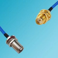 N Bulkhead Female to SMA Bulkhead Female Semi-Flexible Cable