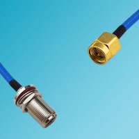 N Bulkhead Female to SMA Male Semi-Flexible Cable
