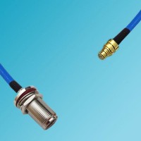 N Bulkhead Female to SMP Female Semi-Flexible Cable