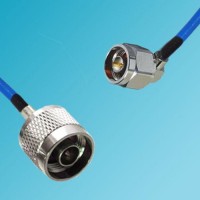 N Male to N Male Right Angle Semi-Flexible Cable