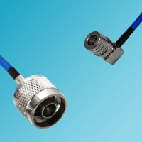 N Male to QMA Male Right Angle Semi-Flexible Cable