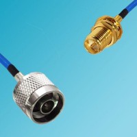 N Male to RP SMA Bulkhead Female Semi-Flexible Cable