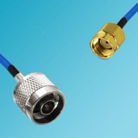 N Male to RP SMA Male Semi-Flexible Cable