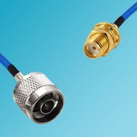 N Male to SMA Bulkhead Female Semi-Flexible Cable