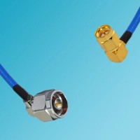 N Male Right Angle to SMA Male Right Angle Semi-Flexible Cable