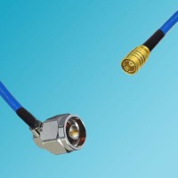 N Male Right Angle to SMB Female Semi-Flexible Cable