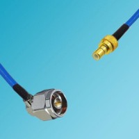 N Male Right Angle to SMB Male Semi-Flexible Cable