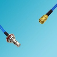 QMA Bulkhead Female to SMB Female Semi-Flexible Cable