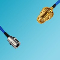 QMA Male to RP SMA Bulkhead Female Semi-Flexible Cable