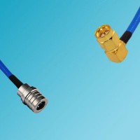 QMA Male to SMA Male Right Angle Semi-Flexible Cable