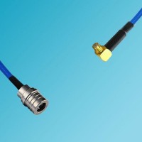 QMA Male to SMP Female Right Angle Semi-Flexible Cable
