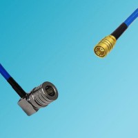 QMA Male Right Angle to SMB Female Semi-Flexible Cable