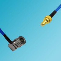 QMA Male Right Angle to SMB Male Semi-Flexible Cable