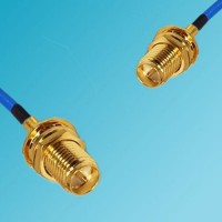 RP SMA Bulkhead Female to RP SMA Bulkhead Female Semi-Flexible Cable