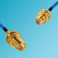 RP SMA Bulkhead Female to SMA Bulkhead Female Semi-Flexible Cable