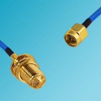 RP SMA Bulkhead Female to SMA Male Semi-Flexible Cable