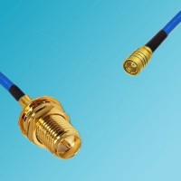 RP SMA Bulkhead Female to SMB Female Semi-Flexible Cable