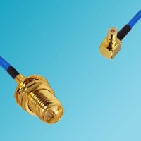 RP SMA Bulkhead Female to SMB Male Right Angle Semi-Flexible Cable