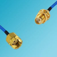 RP SMA Male to SMA Bulkhead Female Semi-Flexible Cable