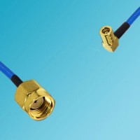 RP SMA Male to SMB Female Right Angle Semi-Flexible Cable