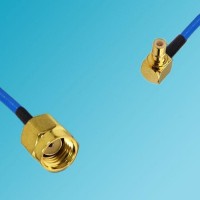 RP SMA Male to SMB Male Right Angle Semi-Flexible Cable