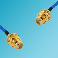 SMA Bulkhead Female to SMA Bulkhead Female Semi-Flexible Cable