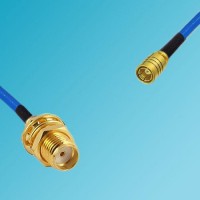 SMA Bulkhead Female to SMB Female Semi-Flexible Cable