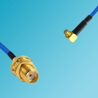 SMA Bulkhead Female to SMP Female Right Angle Semi-Flexible Cable