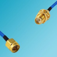 SMA Male to SMA Bulkhead Female Semi-Flexible Cable