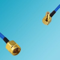 SMA Male to SMB Male Right Angle Semi-Flexible Cable