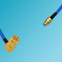 SMA Male Right Angle to SMP Female Semi-Flexible Cable