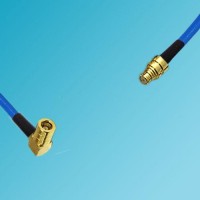 SMB Female Right Angle to SMP Female Semi-Flexible Cable