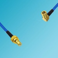 SMB Male to SMB Female Right Angle Semi-Flexible Cable