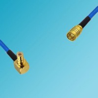 SMB Male Right Angle to SMB Female Semi-Flexible Cable