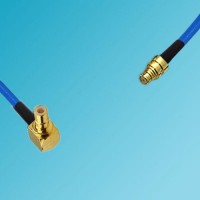SMB Male Right Angle to SMP Female Semi-Flexible Cable
