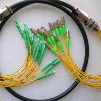 12 Strand FC/APC LC/APC Singlemode Outdoor Waterproof Patch Cable