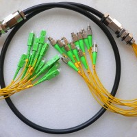 12 Strand FC/APC SC/APC Singlemode Outdoor Waterproof Patch Cable