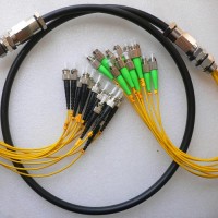12 Strand FC/APC ST/UPC Singlemode Outdoor Waterproof Patch Cable