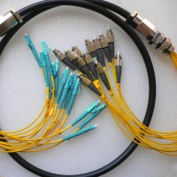 12 Strand FC/UPC LC/UPC Singlemode Outdoor Waterproof Patch Cable