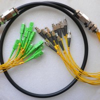12 Strand FC/UPC SC/APC Singlemode Outdoor Waterproof Patch Cable