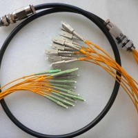12 Strand LC SC 62.5 Multimode Outdoor Waterproof Patch Cable