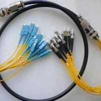 12 Strand SC/UPC ST/UPC Singlemode Outdoor Waterproof Patch Cable