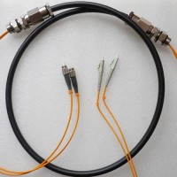 2 Strand FC LC 50 Multimode Outdoor Waterproof Patch Cable
